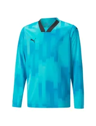 Boy's Puma Juniors TeamTARGET Goalkeeper Long Sleeves Jersey in Blue