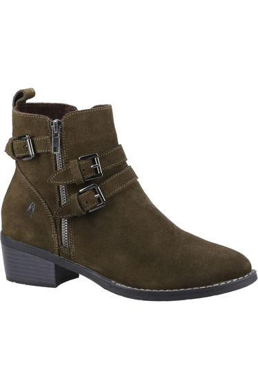 Hush Puppies Womens/Ladies Jenna Leather Ankle Boots - Khaki Brown