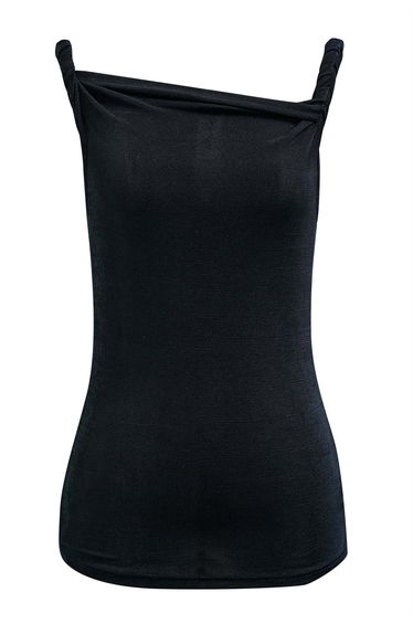 Twisted Strap Cami Top in Black