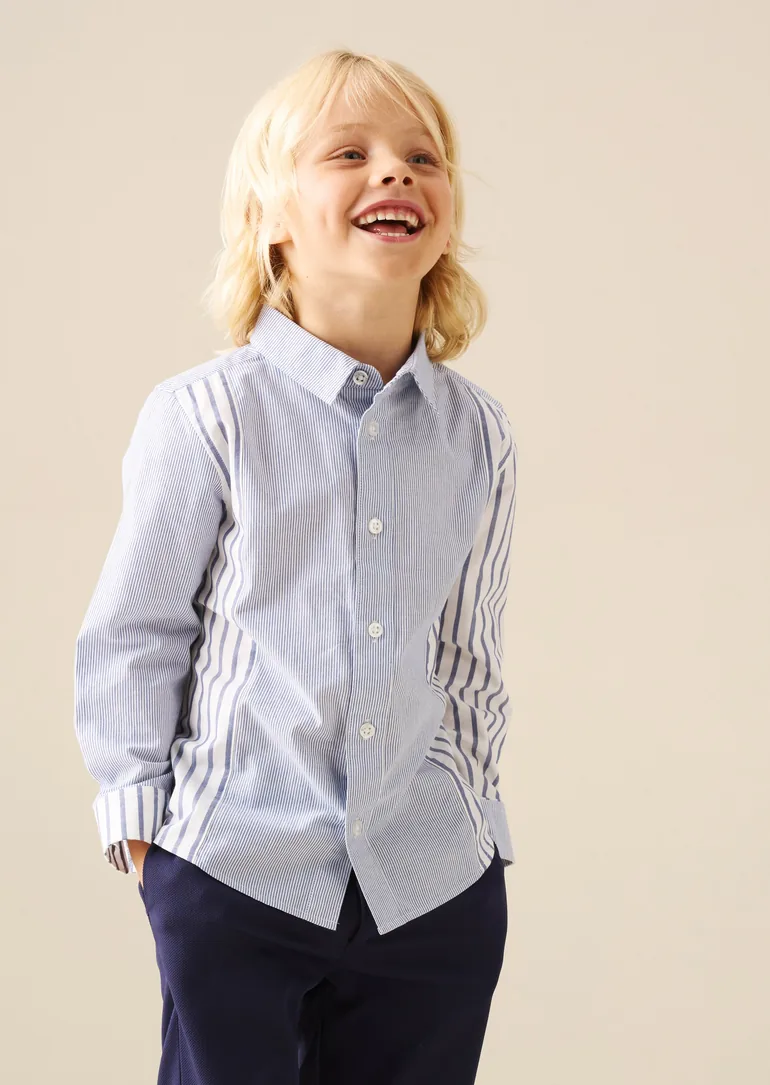 Miles Cut & Sew Stripe Shirt - 2