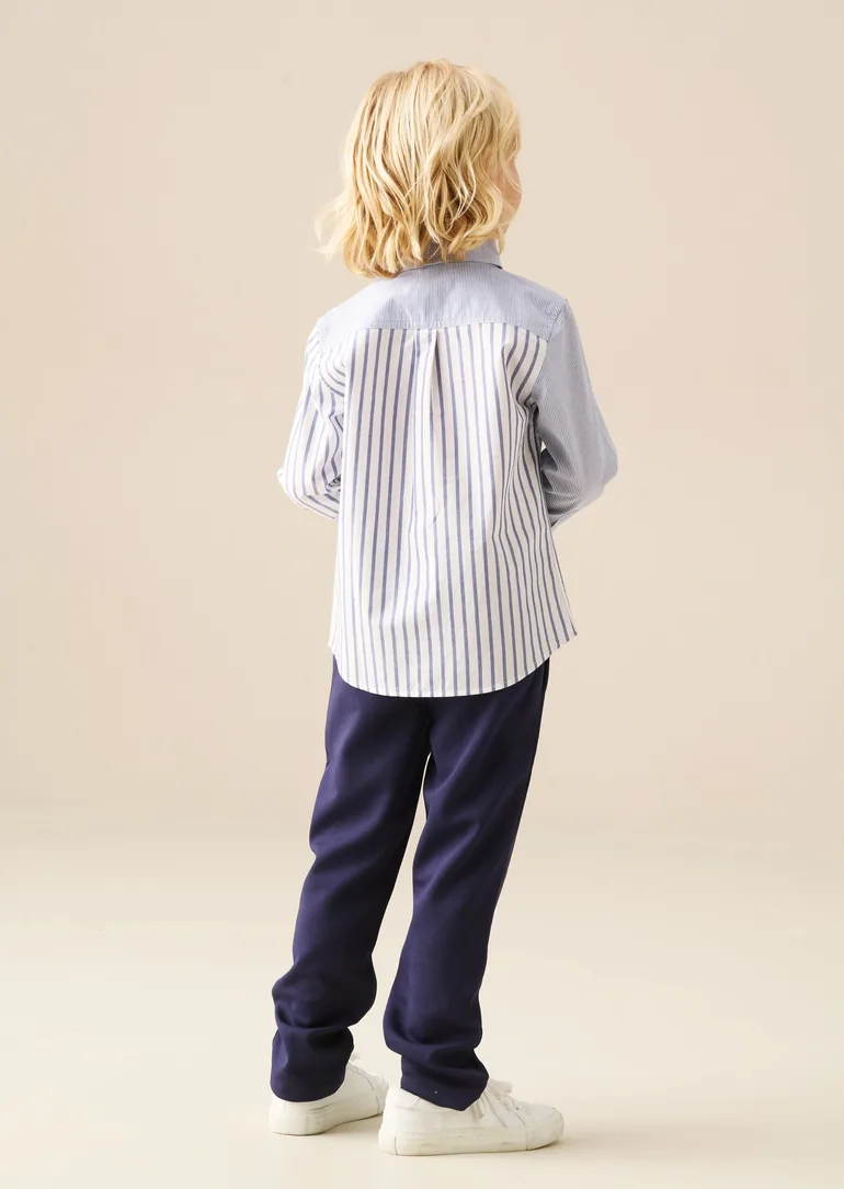 Miles Cut & Sew Stripe Shirt - 4
