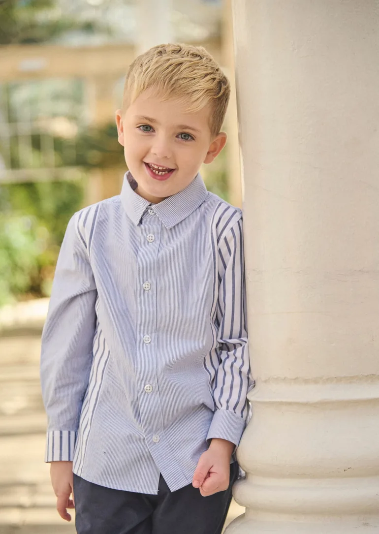 Miles Cut & Sew Stripe Shirt - 6