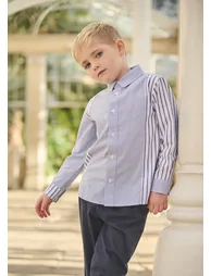 Miles Cut & Sew Stripe Shirt - 8