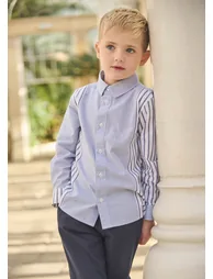 Miles Cut & Sew Stripe Shirt - 7