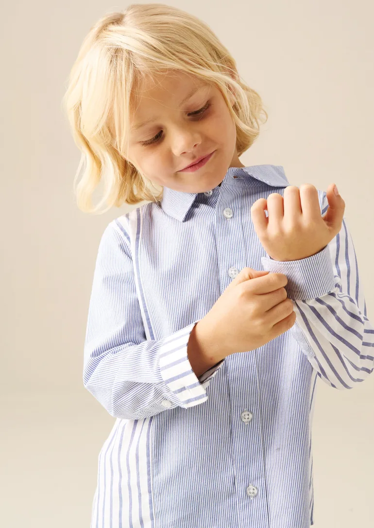 Miles Cut & Sew Stripe Shirt - 5