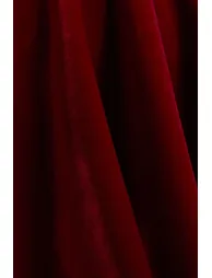 Beloved | Burgundy Velvet Embellished Square-Neck Mini Dress - 5