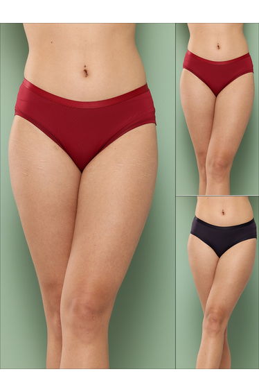 Pack of 2 - Solid Hipster Briefs