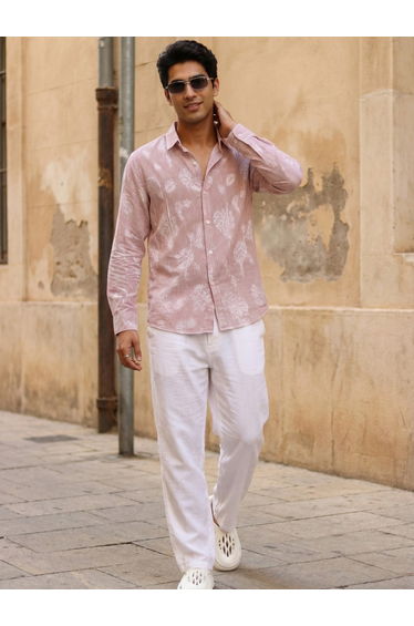 Men Comfort Floral Printed Casual Shirt
