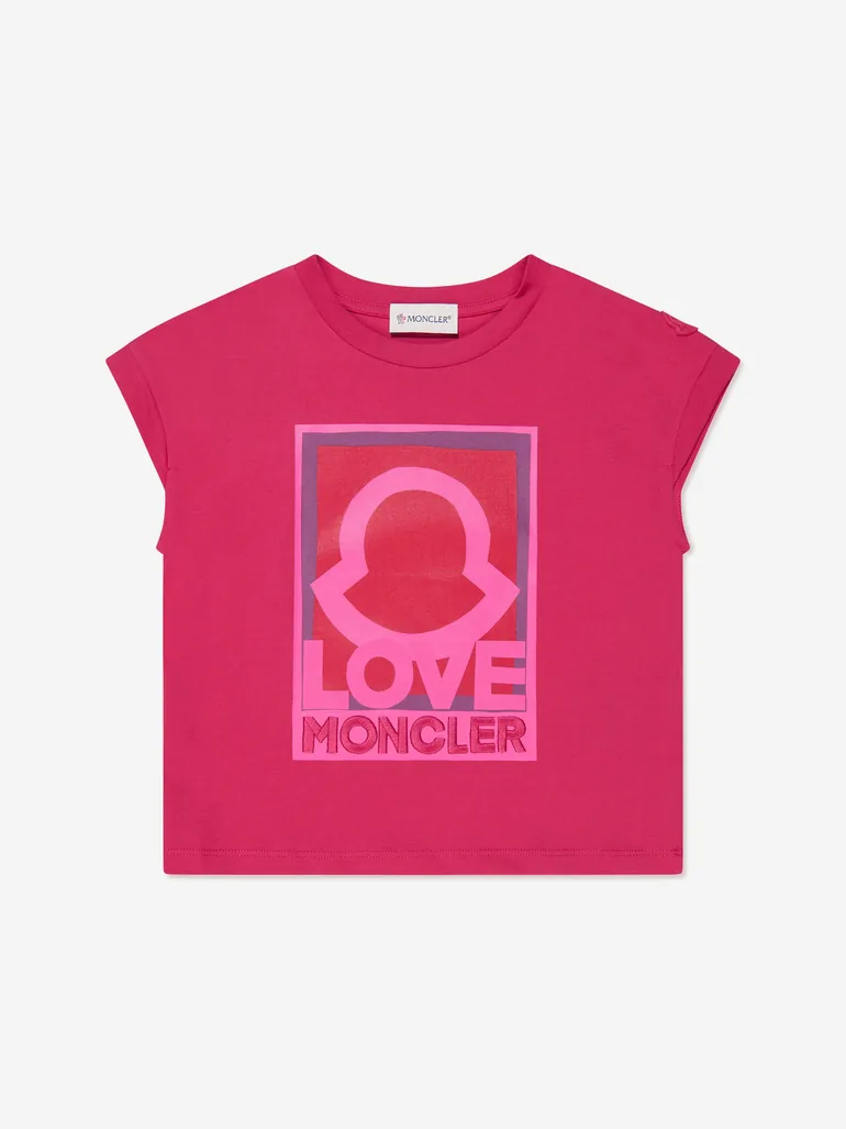 Girls Logo Graphic T-Shirt in Pink