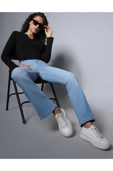 Women Stretch Bootcut Fit Jeans
