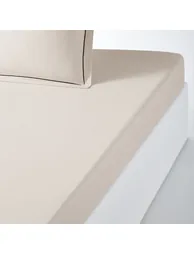 شرشف سرير قطن و كتان مغسول بحواف مطاطية - 1