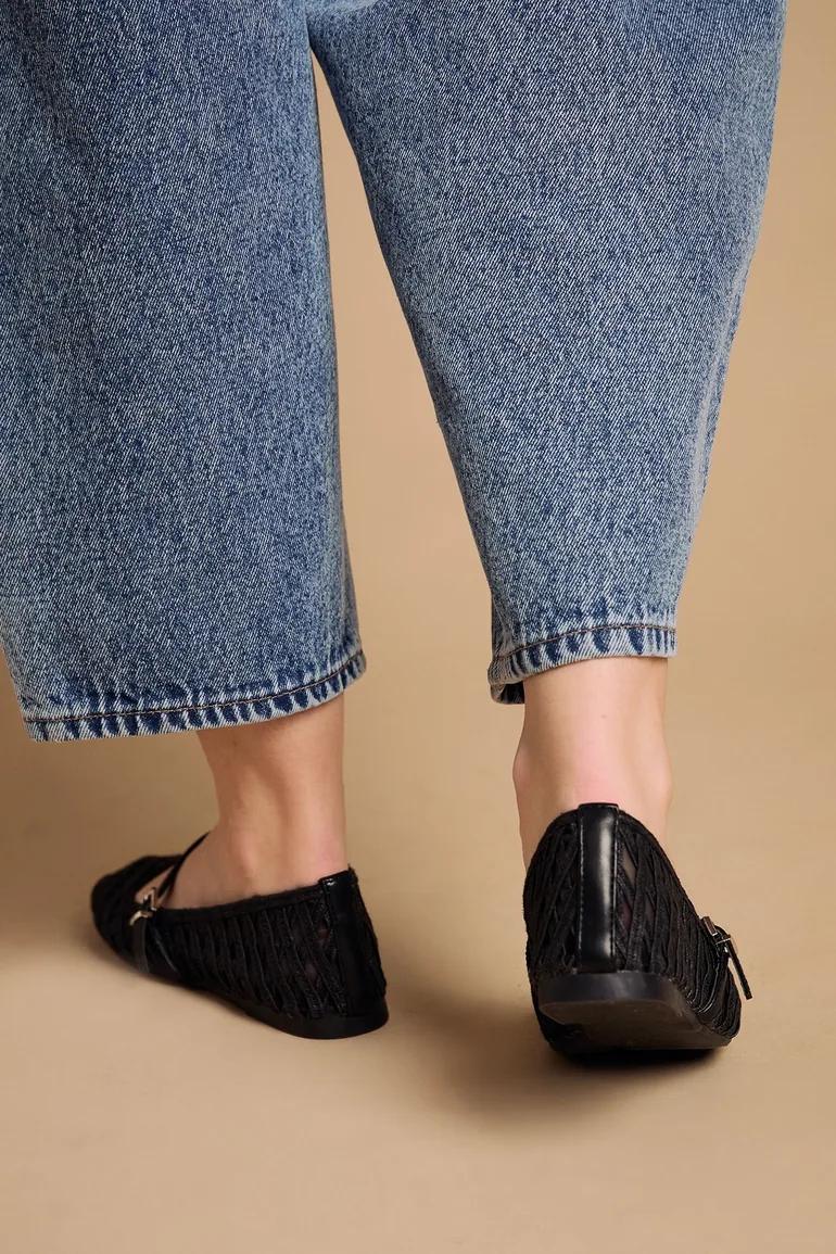 حذاء بالية بنقشة - 3