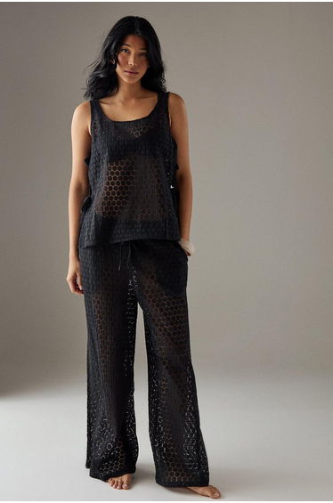 Crochet Tie Side Tank Top