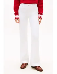 Denim White Flare Jean Optic White - 1
