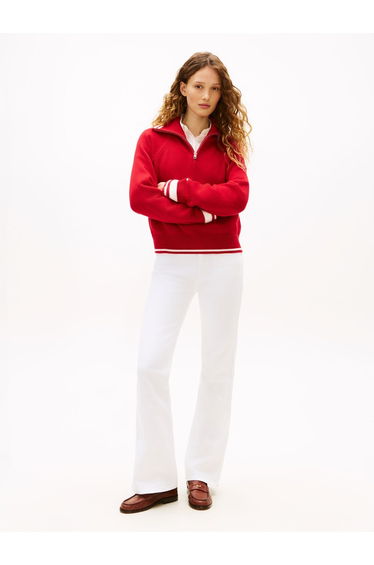 Denim White Flare Jean Optic White