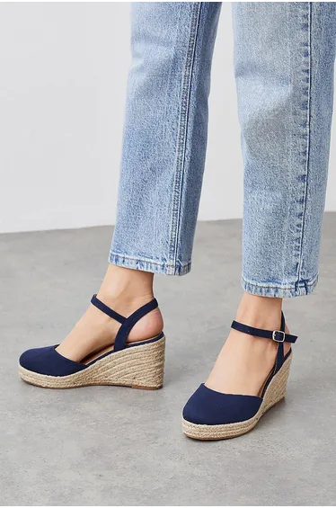 Wide Fit Rumor Closed Toe Wedges