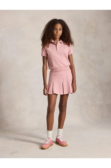Ralph Lauren Girls 2 Piece Skirt Set in Pink