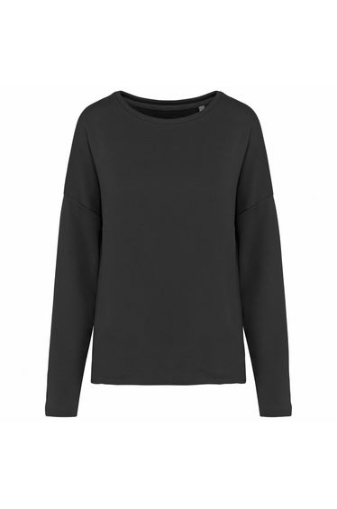 Kariban Womens/Ladies Oversized Sweatshirt - Black