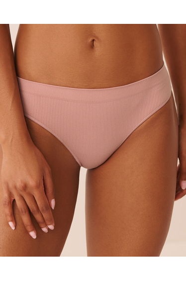 Seamless Fabric Ribbed Bikini Panty