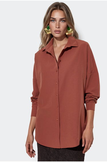BDART Oversized Long Sleeve Button-Up Shirt
