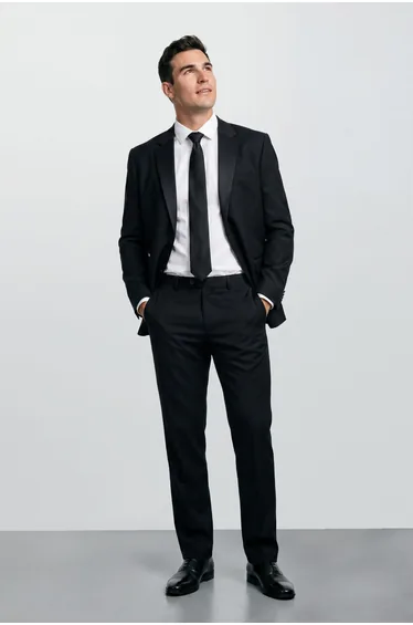 Plus & Tall Black Essential Tuxedo Suit Jacket