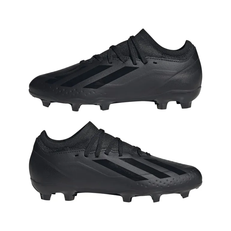 Boy's adidas Juniors X Crazyfast.3 FG Football Boots in Black - 8