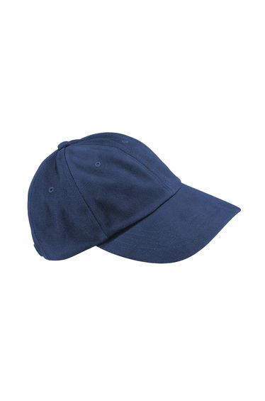 Beechfield Contrast Heavy Brushed Cotton Low Profile Baseball Cap - French Navy