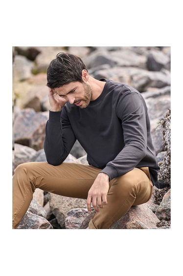 Tee Jays Mens Power Organic Sweatshirt - Dark Grey