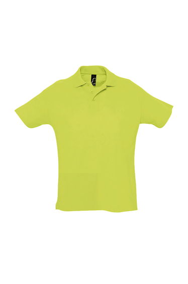 SOLS Mens Summer II Pique Short Sleeve Polo Shirt - Apple Green