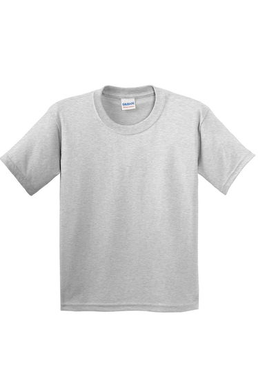 Gildan Childrens Unisex Heavy Cotton T-Shirt (Pack Of 2) - Ash Grey