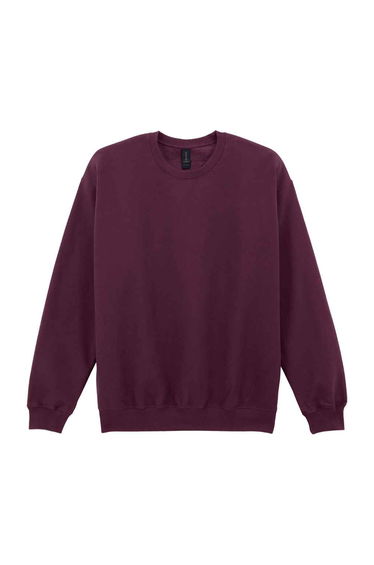 Gildan Mens Midweight Crew Neck Sweatshirt - Maroon