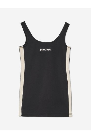 Palm Angels Girls New Track Dress in Black