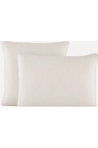 غطاء وسادة قطن ساتين مخطط