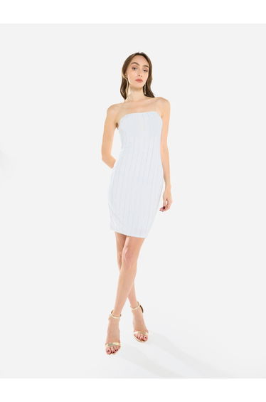Women Embellished Bandeau Mini Dress