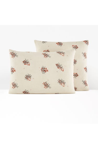 Monceaux Floral 100% Cotton Muslin Pillowcase