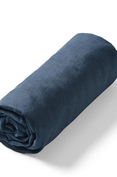 Elina 100% Washed Linen Fitted Sheet for Thick Mattresses