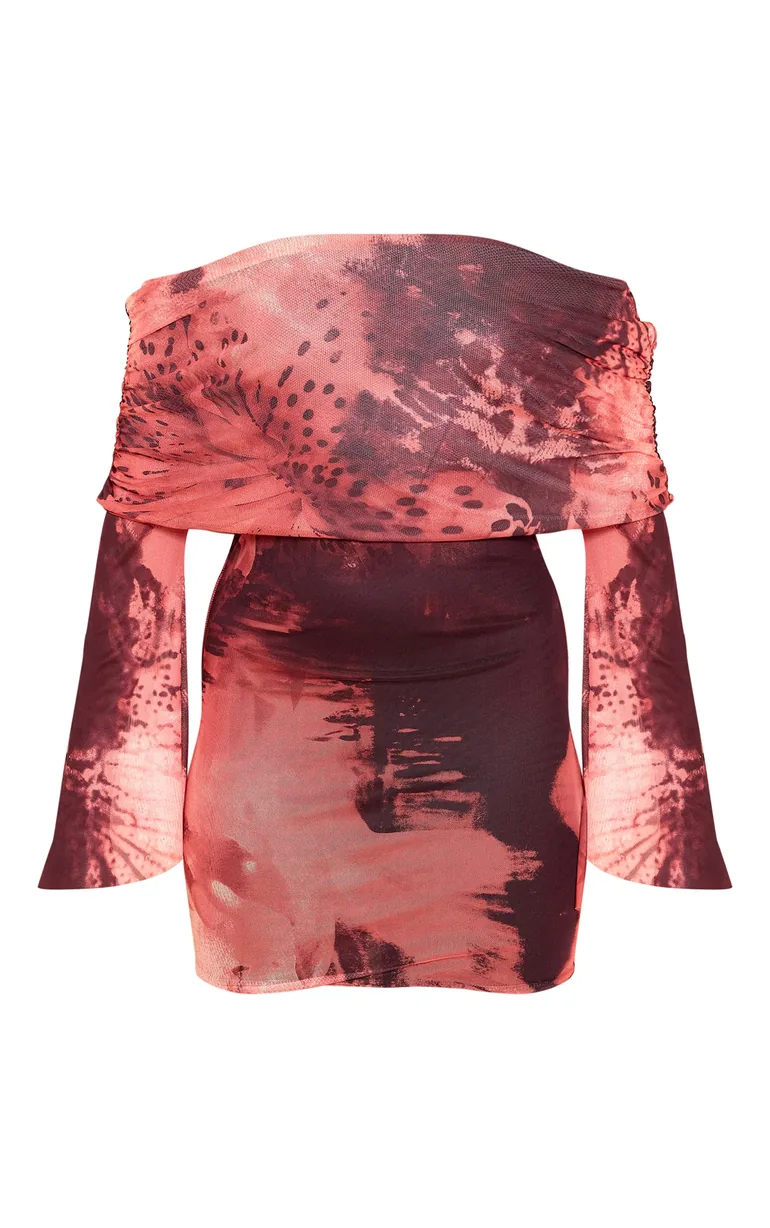 long sleeve pink leopard print dress Pink & Red Animal Print Button Down Dress | Stand-Out Print