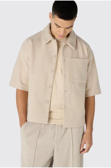 Oversized Boxy Boucle Shirt