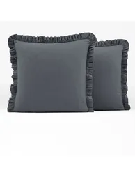 Ruffle 100% Washed Cotton Pillowcase
