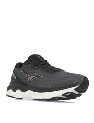 Women's Mizuno Wave Skyrise Running Shoes in Black - 1