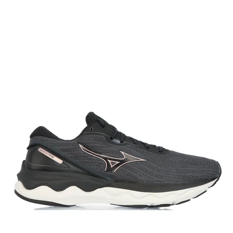 Women's Mizuno Wave Skyrise Running Shoes in Black
