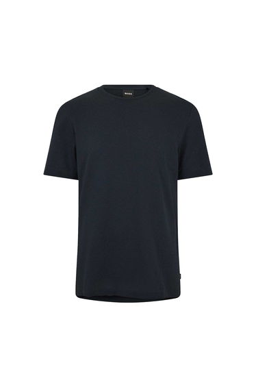 Hugo Boss Mens Boss Cotton Regular T-Shirt - Dark Blue