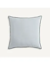 غطاء وسادة ديكور قطن/كتان سادة - 1