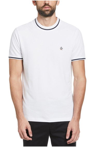 Ribbed Collar T-shirt White