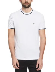 Ribbed Collar T-shirt White