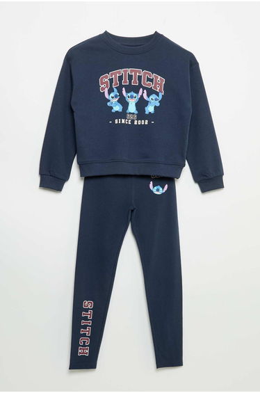 'Disney' French Terry Jogging Set - 2 Pieces: Sweatshirt + Trousers BLUE