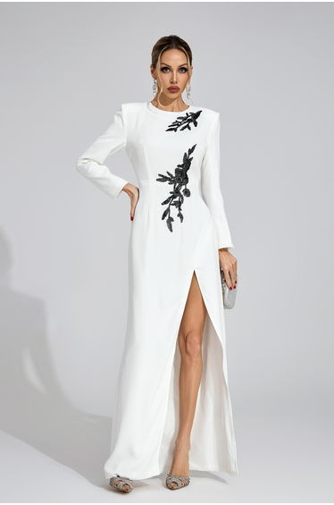 Unity White Floral Maxi Dress