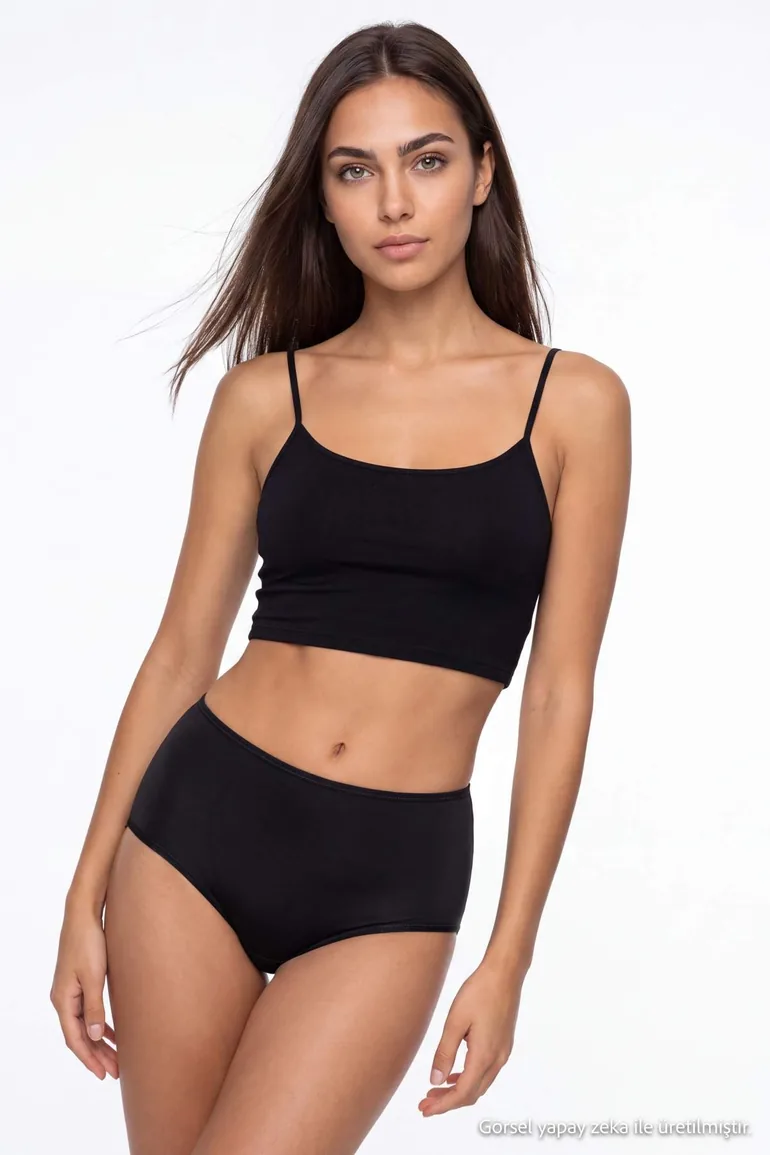 Black Hip Shaper/Micro Slip Panties That Provide a Plump Look with Support