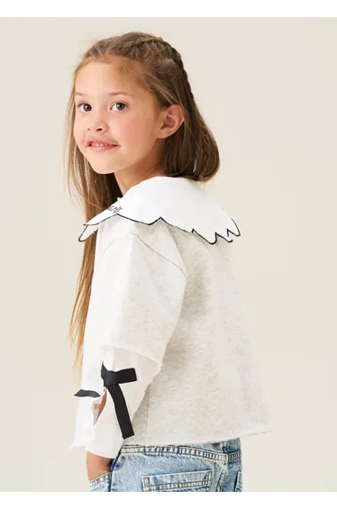 سويتشيرت انجل اند روكيت رمادي