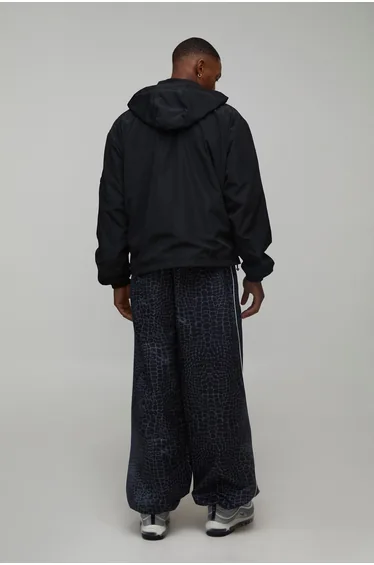 Parachute Fit Snake Print Nylon Trouser - snake